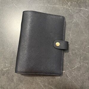 Kikki K personal Size Planner Black Leather